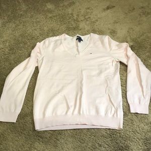 Tommy Hilfiger baby pink pima cotton sweater